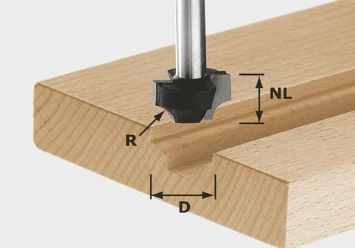 "Viertelstabfräser HW D23 / R6 image"
