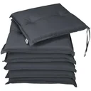 Sitzkissen - 6 Stück - Anthrazit