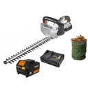 Heckenschere Leistungspaket | mit 5.0-Akku, 4.0-Ladegerät und faltbarem Gartenabfallbeutel