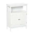 Badschrank Badmöbel Badezimmerschrank Nachtschrank Küchenschrank Mehrzweckschrank Holz Weiß MDF 60 x 30 x 81,6 cm