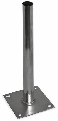 "Standfuß Stahl 60 cm, 48 mm Rohr, Platte 19 x 19 cm image"
