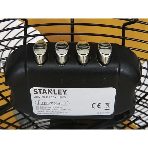 "Bodenventilator - Stahl - Ø 51 cm - Schwarz/Gelb image"