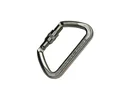 Verschlusskarabiner aus Stahl, Bruchlast 50 Kilonewton (5100 kg)