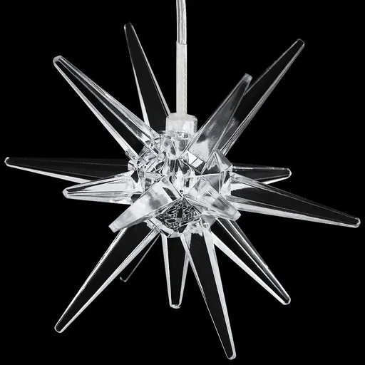 "Weihnachtsstern LED - 7 Farben - Acryl - Weihnachtsdekoration - weiß image"