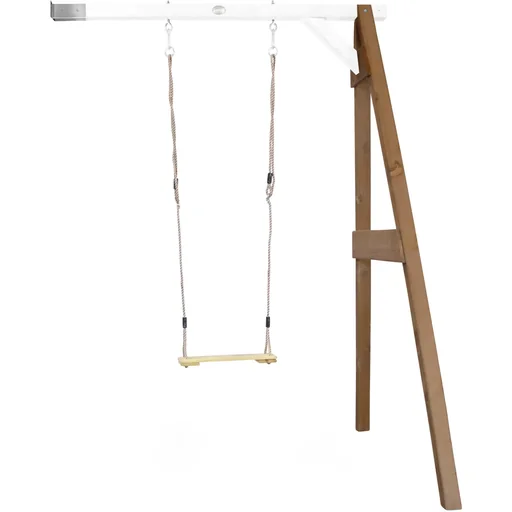 "Einzel-Anbauschaukel Braun/Weiß image"