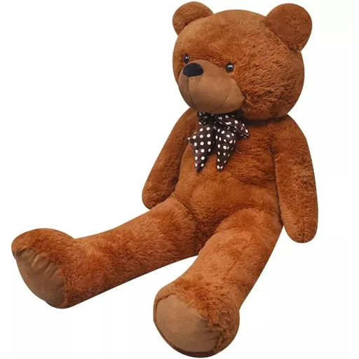 "Teddybär XXL 160 cm aus weichem Plüsch braun image"