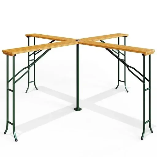 "Stehtisch Quattro 241x241x104cm mit Sonnenschirmhalterung image"