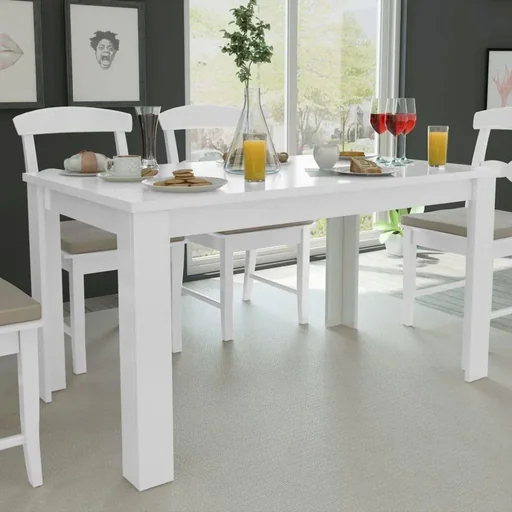 "Esstisch 140x80x75 cm weiß image"