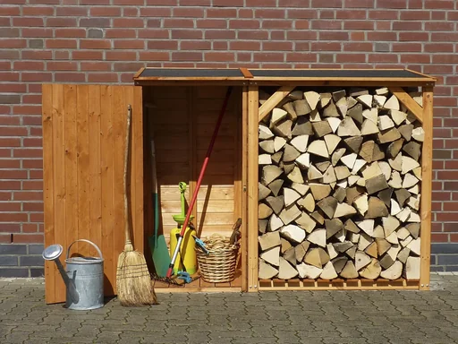 "Kaminholzkombination "Speyer", honigbraun image"