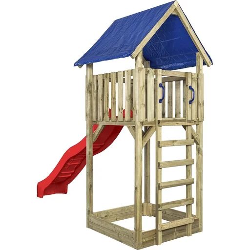 "Spielturm Lisa mit Rutsche rot image"