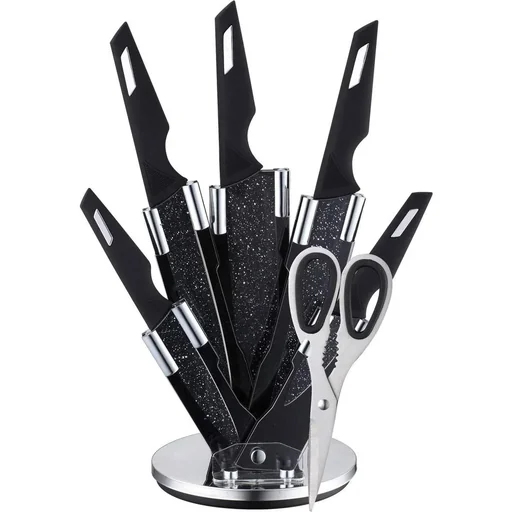 "Bachmayer BM-313 7-teiliges Messerset - Inkl. Block & Schere image"