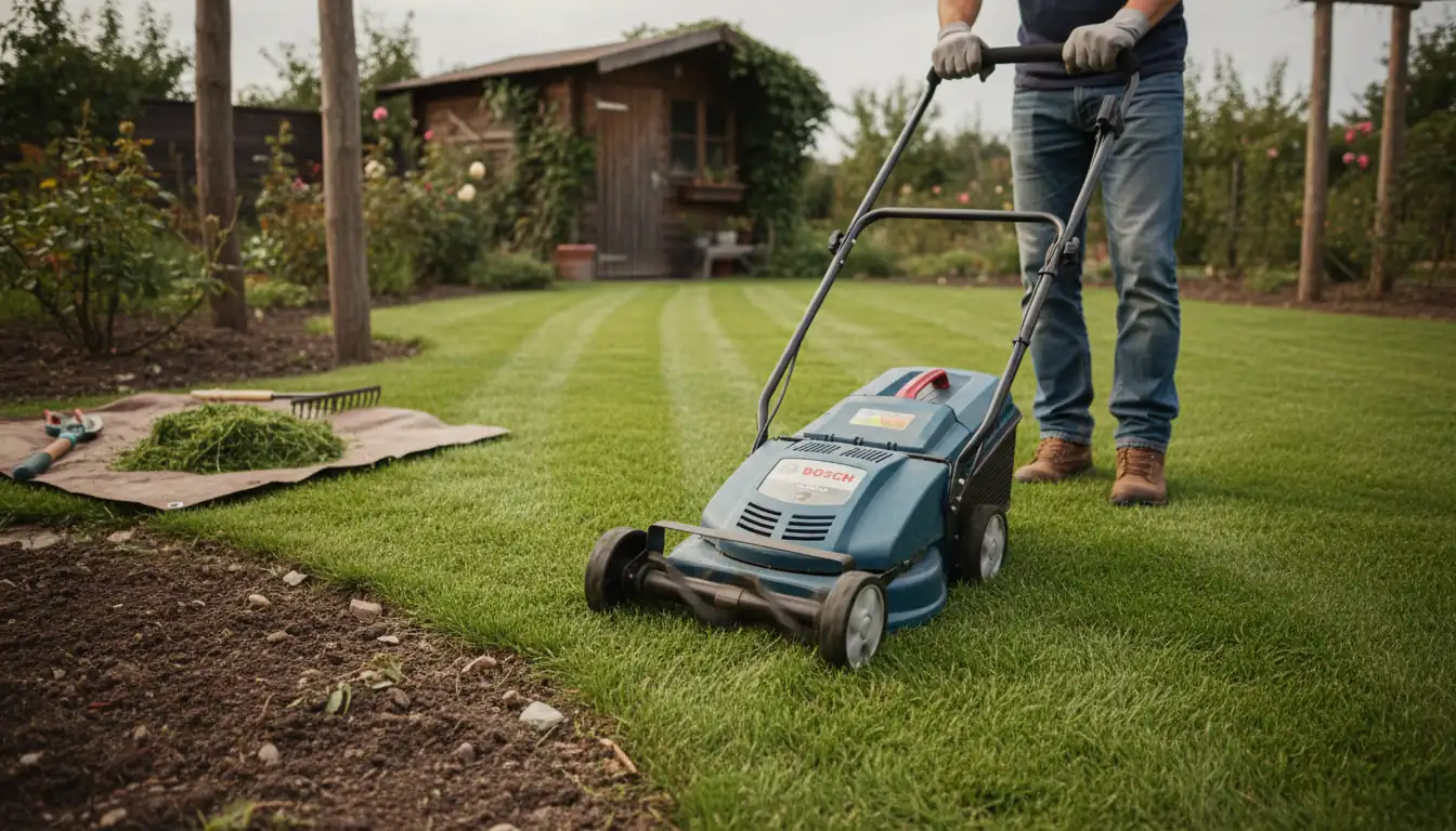 bosch-mower-in-garden